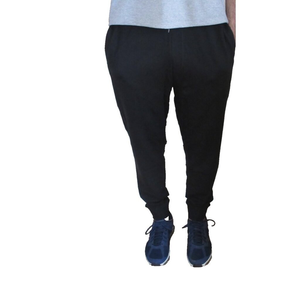 Tasc Performance Men's Varsity Fleece French Terry Jogger Pants Black NWT - Picture 5 of 13